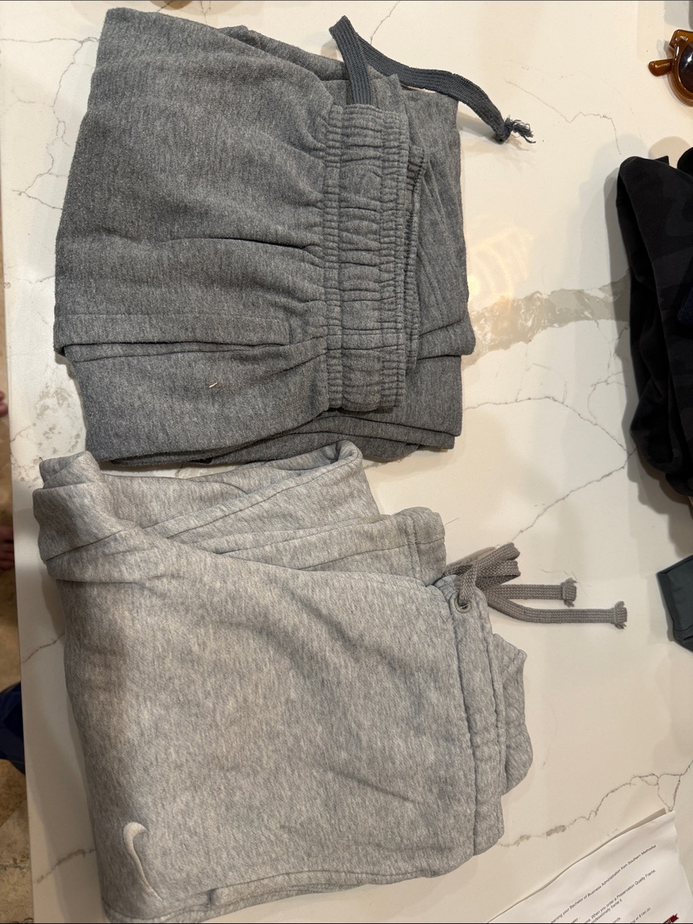 Collection of Nike and Under Armour Small Gray Sweatpants
